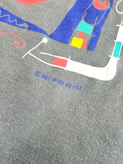90s Joan Miró "FEMME AU MIROIR" Art Tee Size L程
