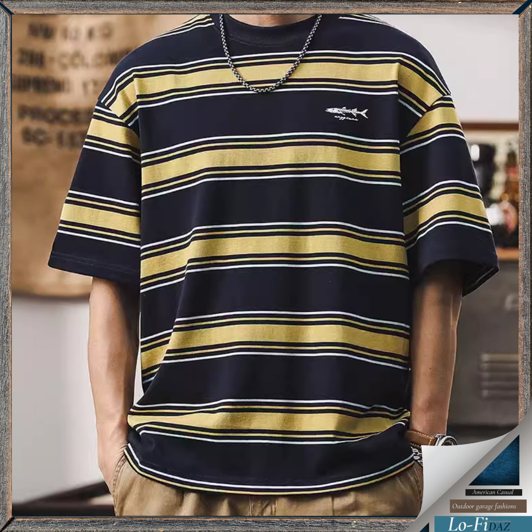 アメリカンヴィンテージ ヘビーウェイト フィッシュボーン Tシャツ 30602