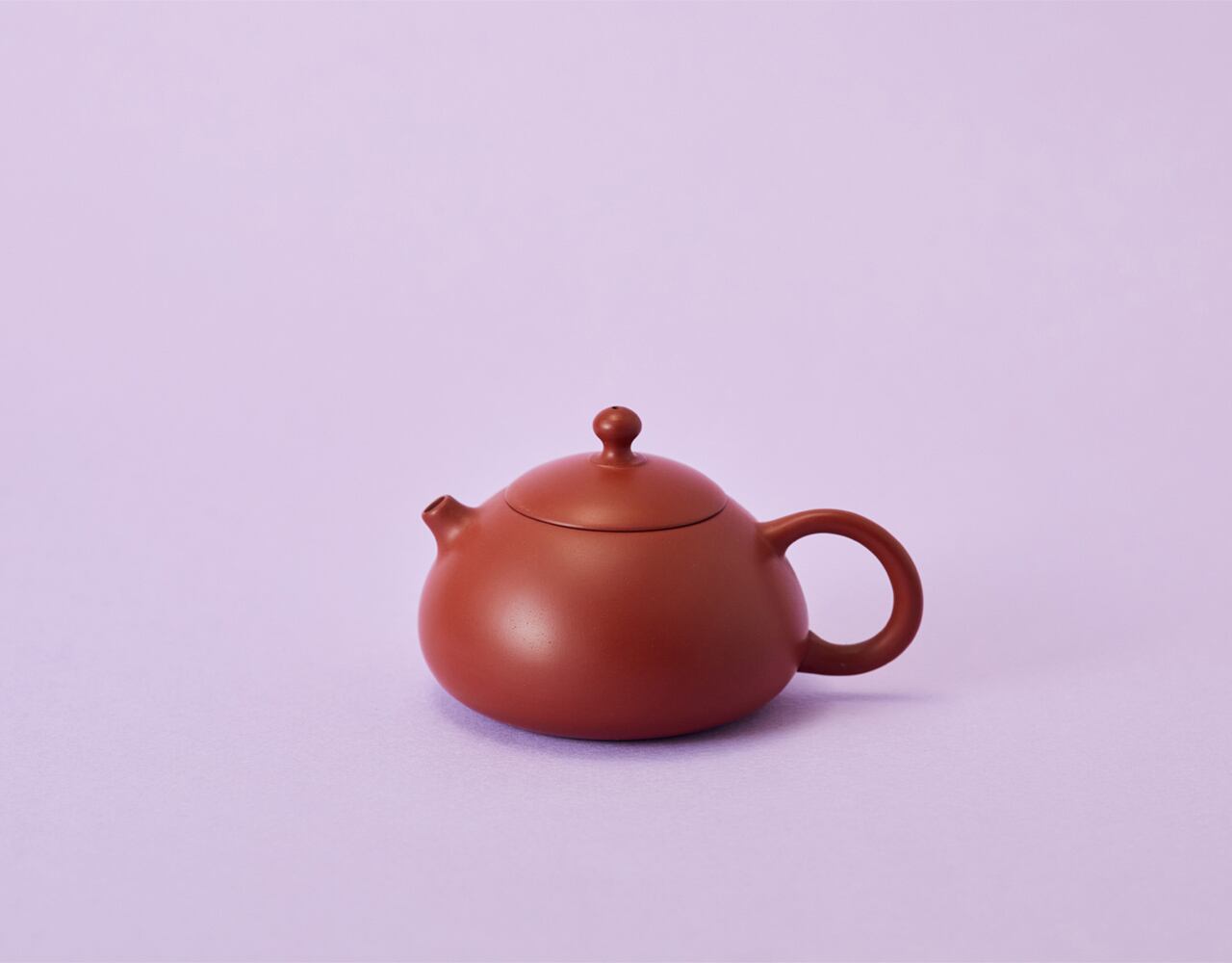 陶器　茶壷「扁西施」あか茶