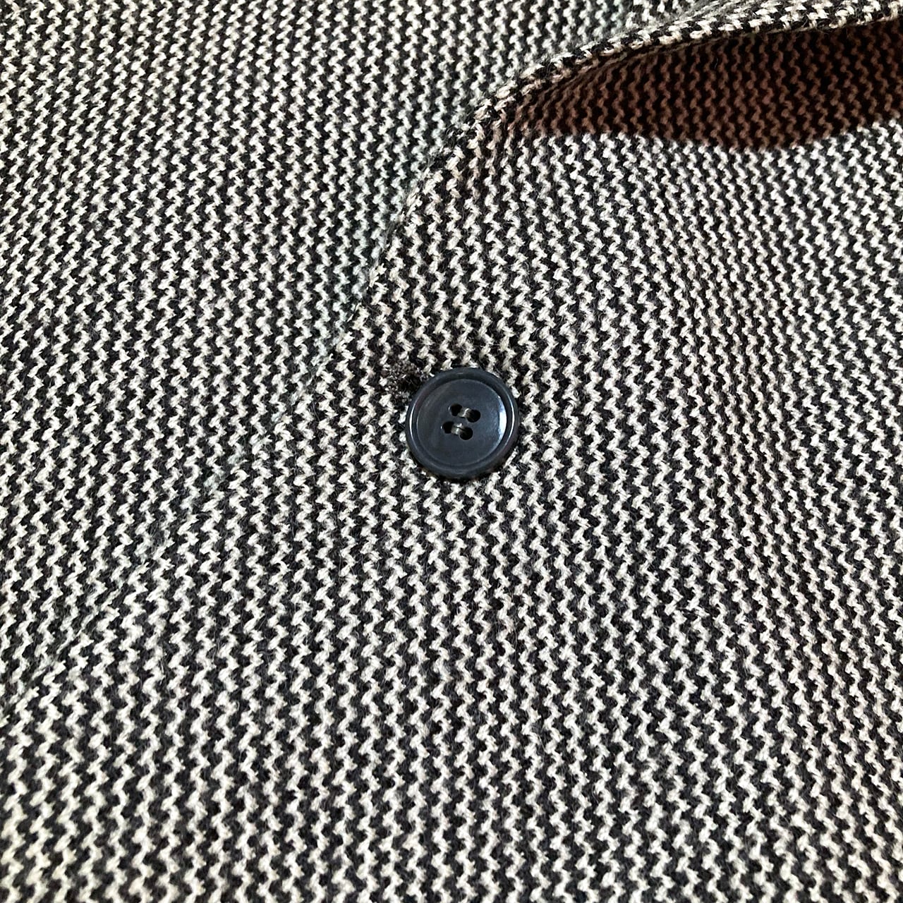 80'S EMPORIO ARMANI made in Italy Tweed Jacket 48 Light Gray