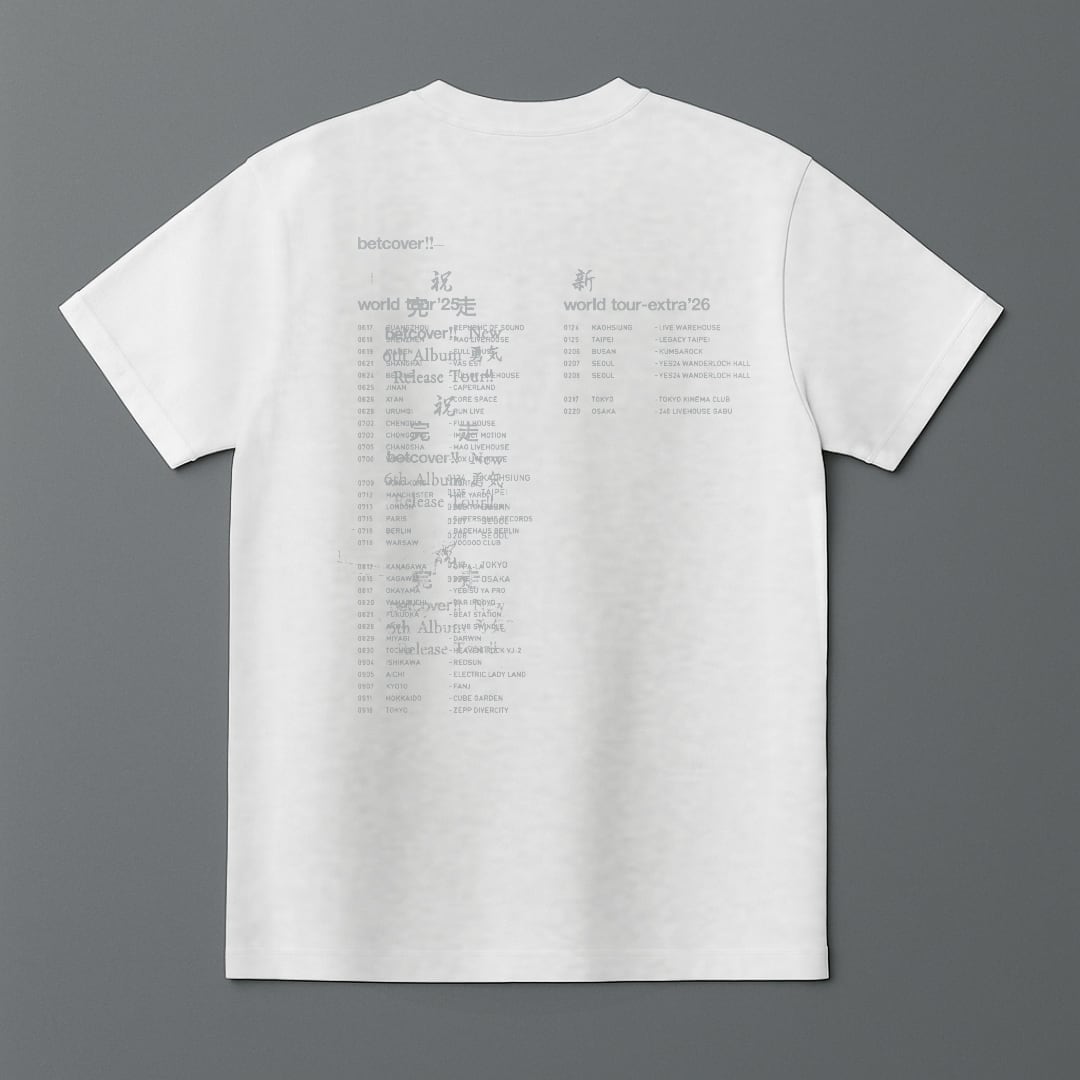 WORLD TOUR'25-26 FINAL T-SHIRT(OATMEAL) | betcover!! ONLINE store