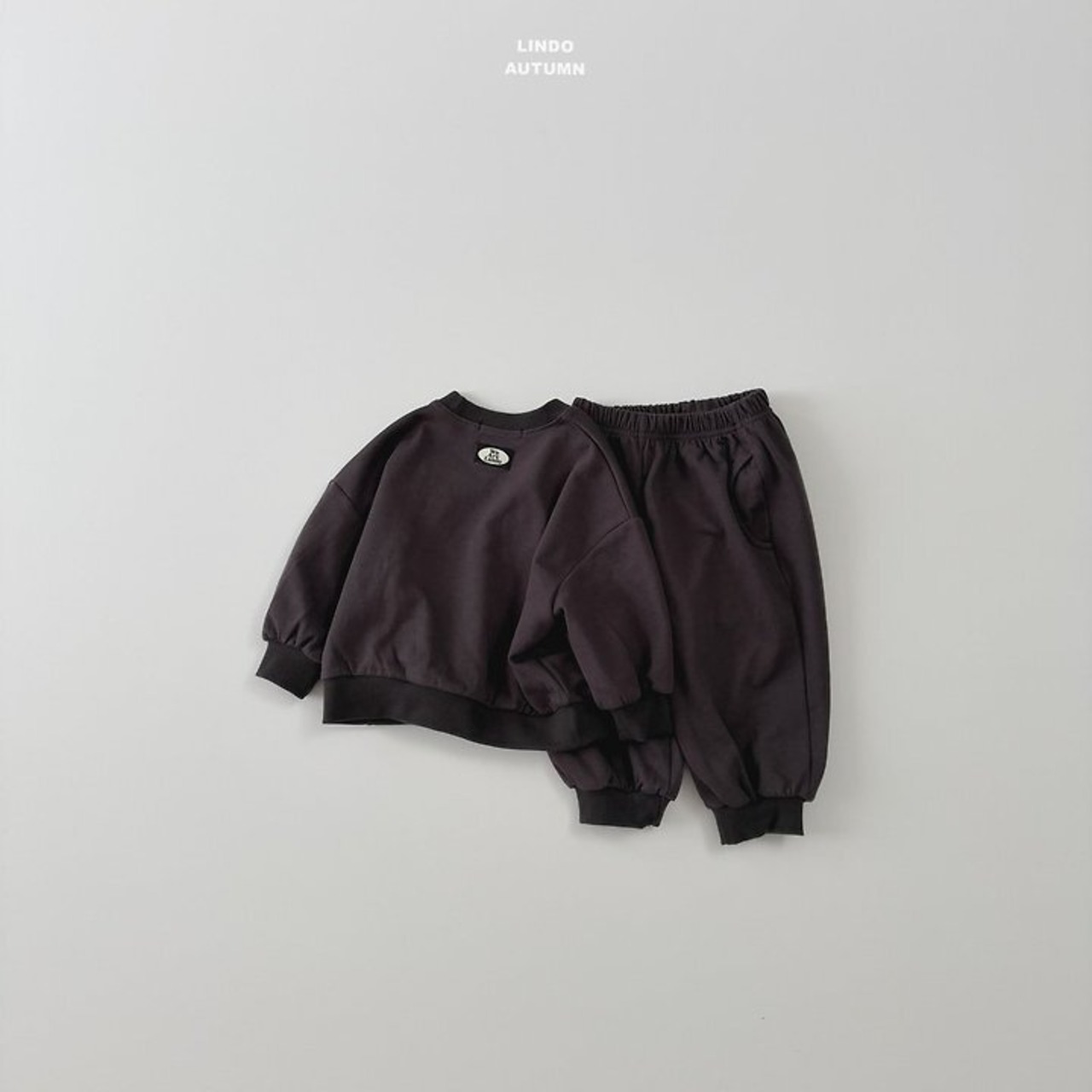 韓国子供服 / LINDO / ウィーアー 配色 セットアップ / 秋服 *XS~XL*
