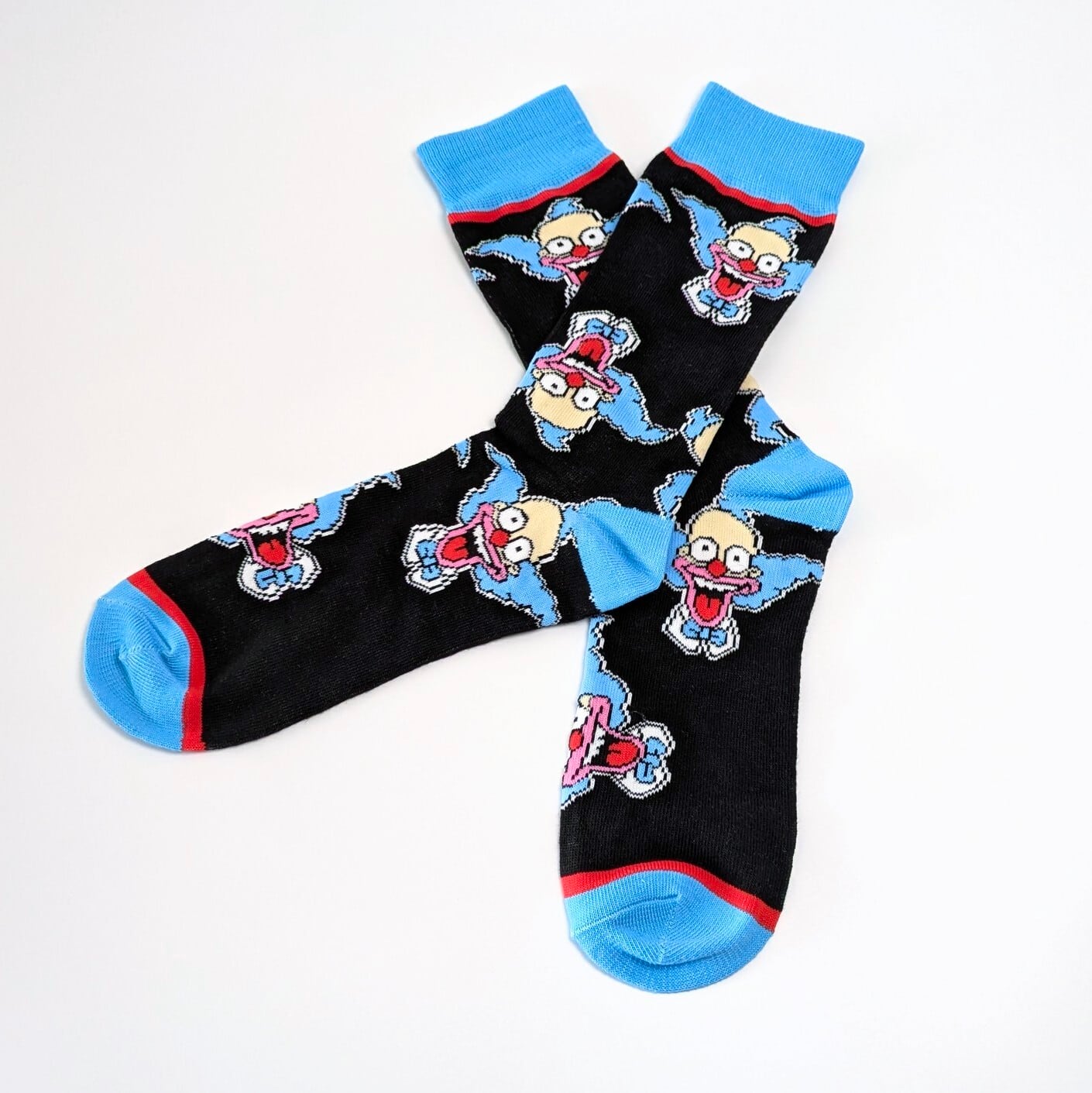 ♧【 crew socks / クルーソックス 】『 The Simpsons / シンプソンズ / クラスティー・ザ・クラウン 』 靴下 / ソックス〚アメリカン雑貨 アメトイ〛