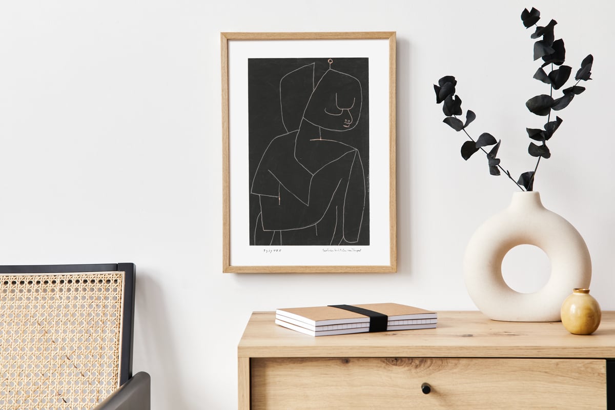 芸術写真 Plie パウル・クレー Exotisches M?dchen vom Tempel（寺院の