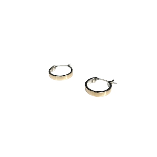 Garden of eden VERMEIL FLAT HOOP EARRING (PAIR)