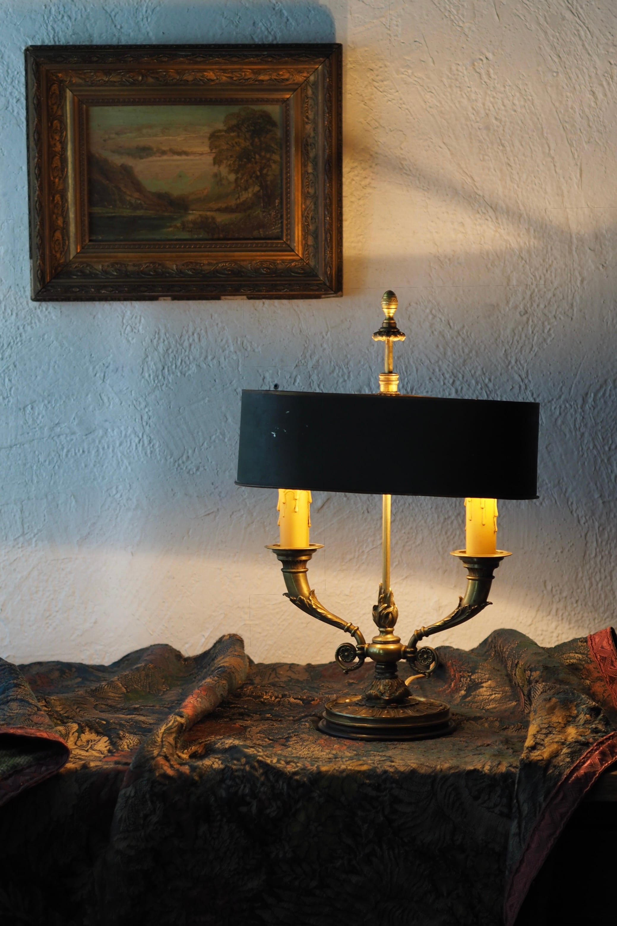 フランス ブイヨットランプ-antique french stand lamp | アンティーク