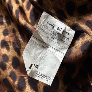 DOLCE&GABBANA leopard lining parachute jacket