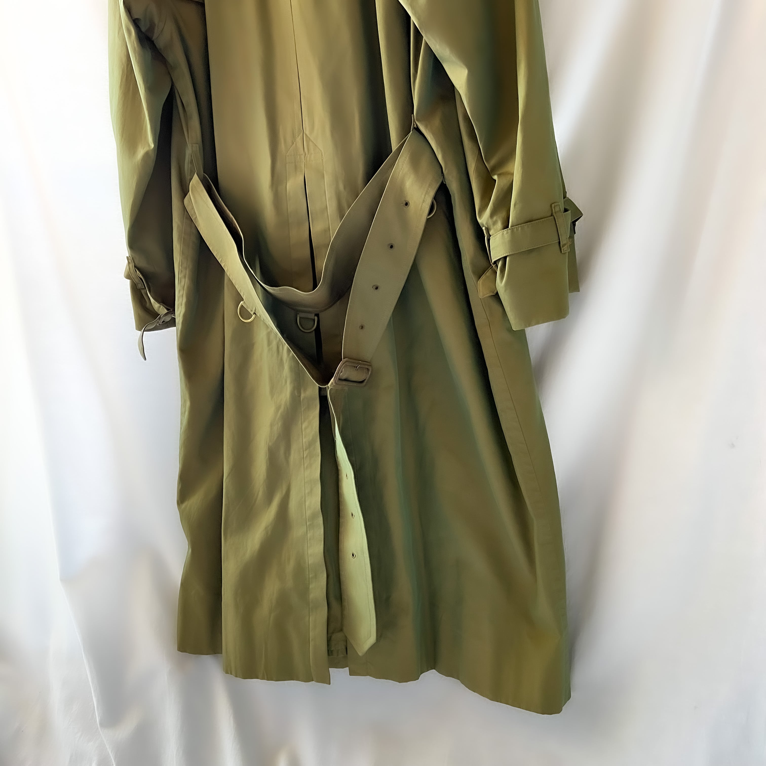 s “BURBERRYS” trench coat cotton% made in England 玉虫色