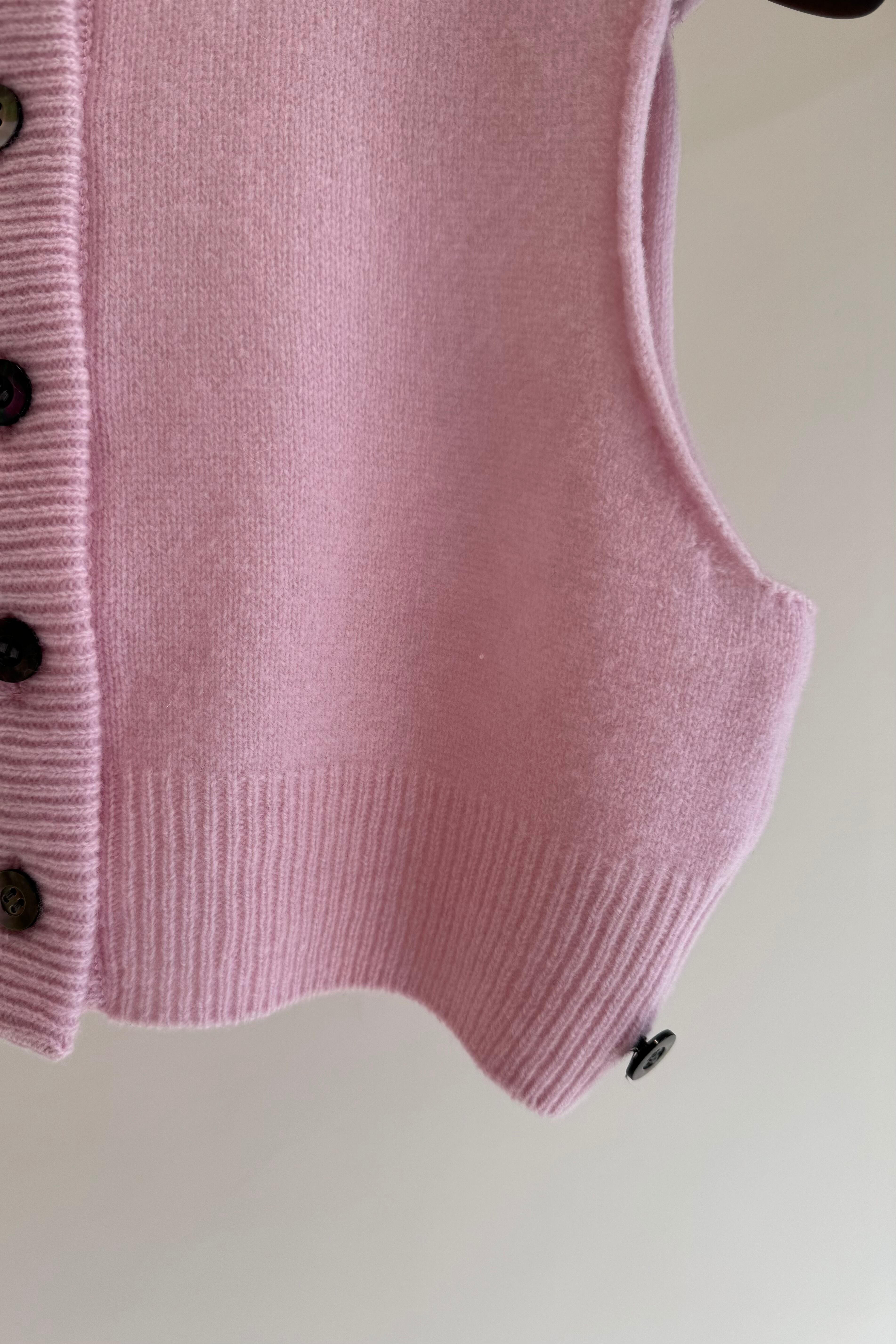 KAYLE】WOOL KNIT VEST WAIST WARMER SET | theour