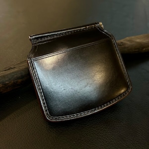 Bluesunshinetrading×6Tleatherworksコラボ【マネークリップ】Black（Silver）