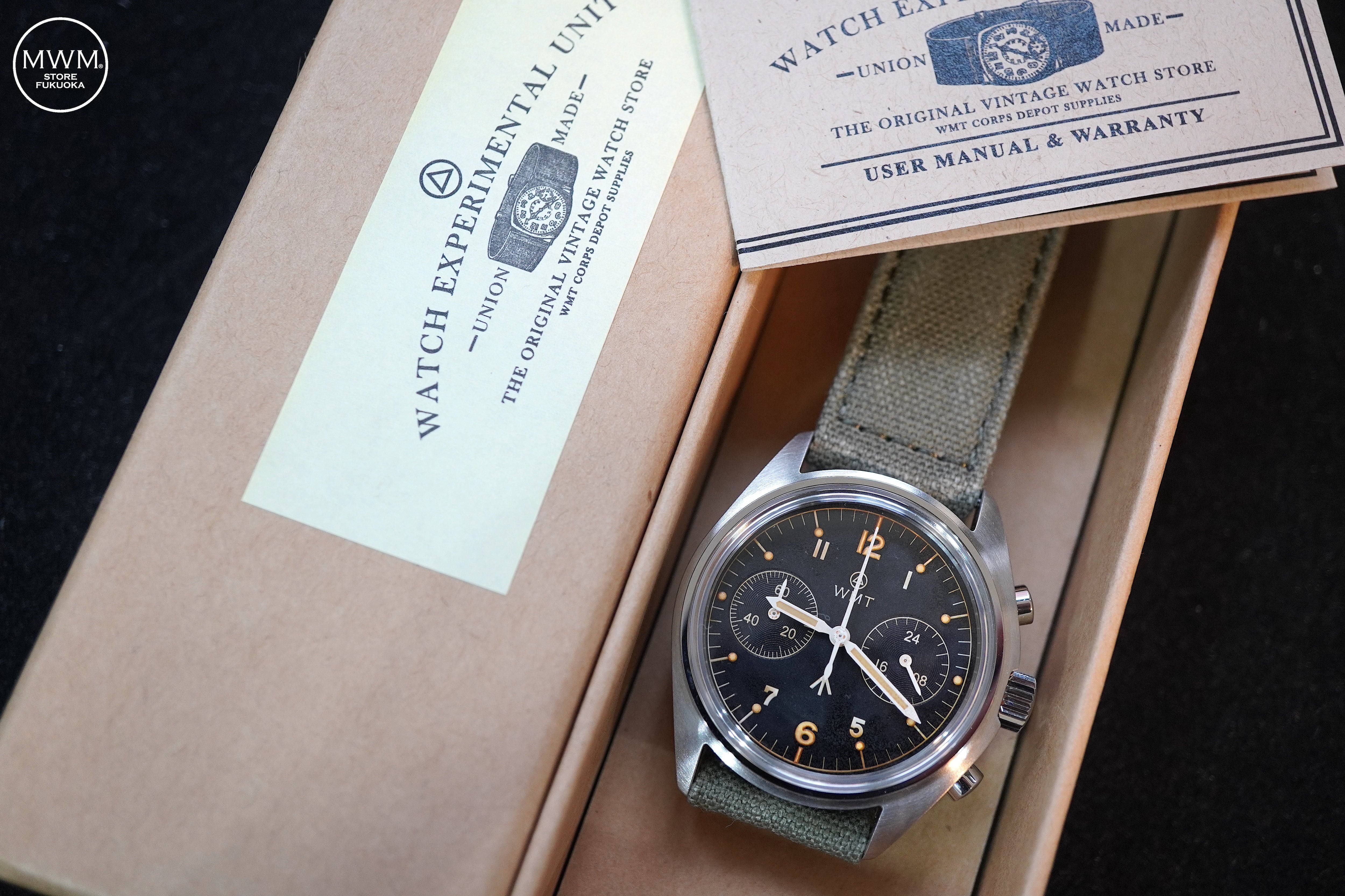 WMT Royal Air Force – Aged Edition / ( Military Green Canvas Strap