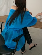 【新作5%OFF・3日間】100%Linen Off-Shoulder Tops_2colors