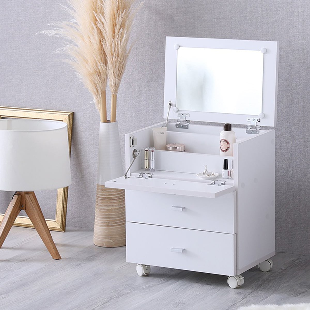 【offucia】オフーキア 大容量コスメワゴン(完成品)