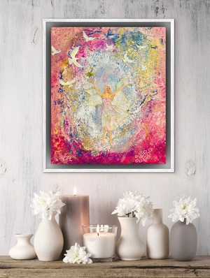 原画F8サイズ【私は私にワクワクしてる】