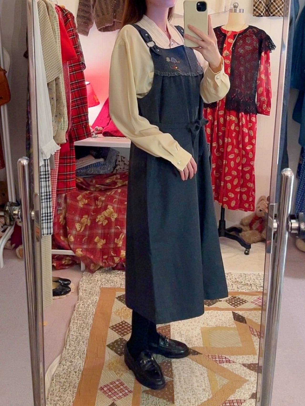 house trail jumper skirt