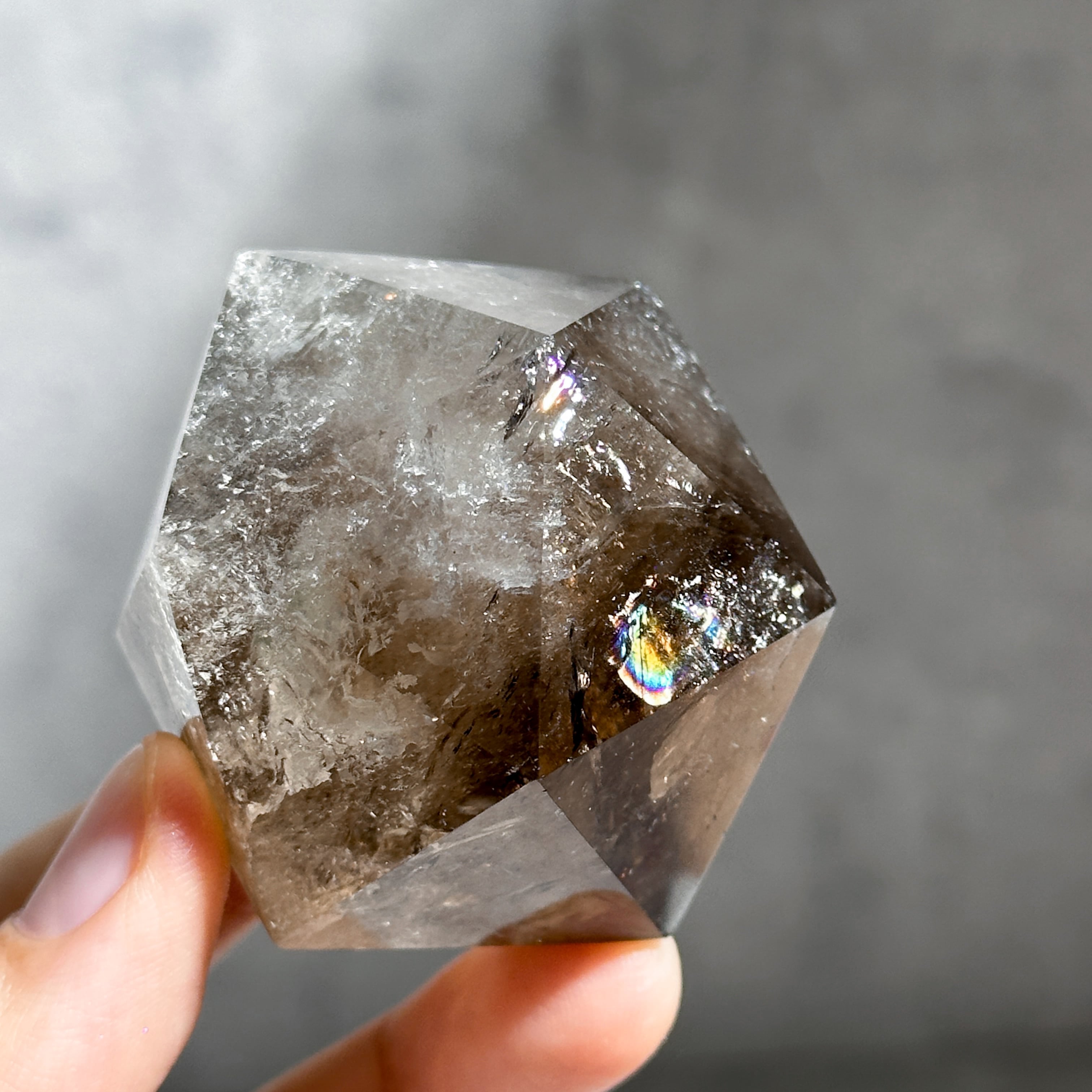 ミナスジェライス産スモーキークォーツ 正二十面体34◇ Smoky Quartz