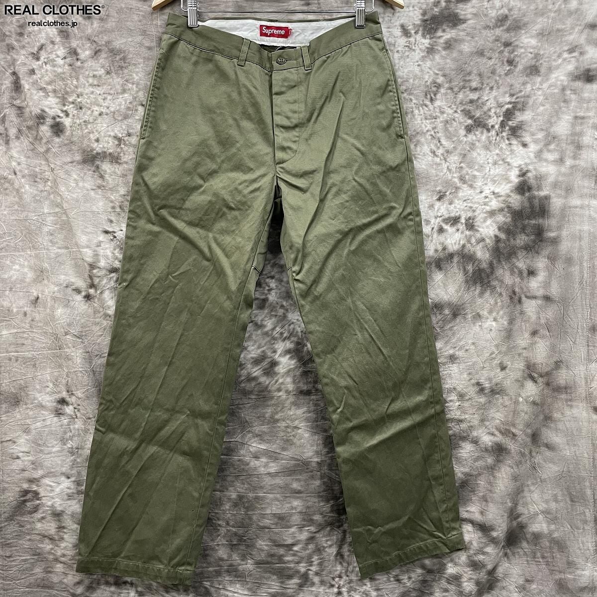 30 Supreme Paisley Grid Chino Pant Olive