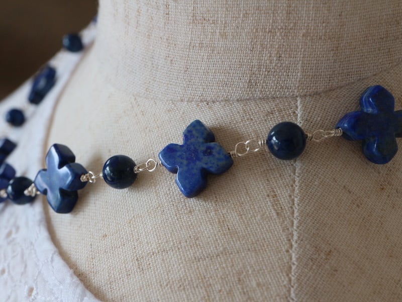 花形ラピスラズリX45【FS-374】送料無料 | macrovista ( Yoko