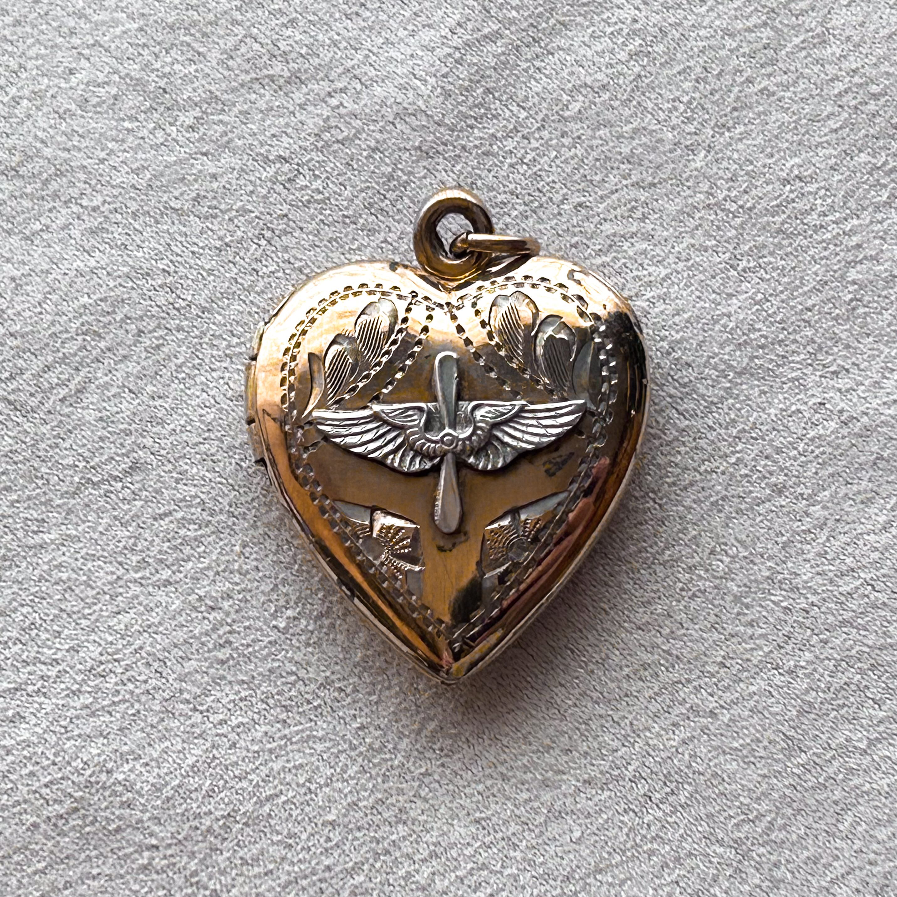 1940 Sweet Heart jewelry USAF 軍 ネックレス-