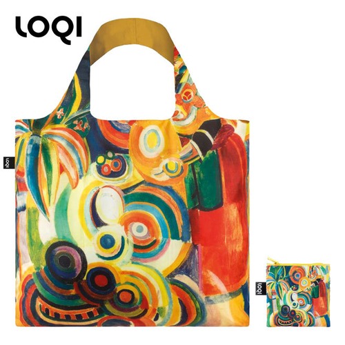 ローキー エコバッグ トート マザーズバッグ メンズ レディース LOQI アート 手提げ 買い物袋 折りたたみ 収納 ポーチ RD-PW