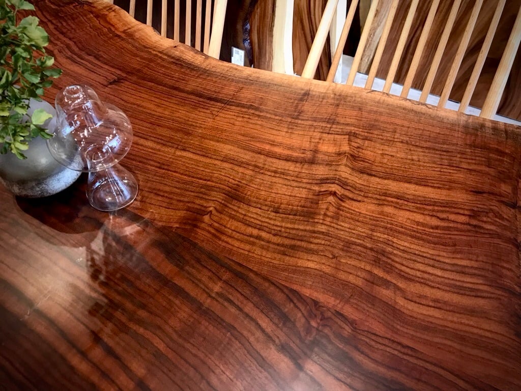 ウォールナット一枚板で作ったリビングテーブル センターテーブル 110cm ウォールナット 無垢 一枚板風 おしゃれ