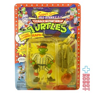 プレイメイツ タートルズ TMNT #5144 オリジナル・クラシック ソーヤー・スポーツ・オールスターズ スター  グランドスラミング ラフ 4インチ ベーシックフィギュア 1991 未開封 ※パッケージダメージ
