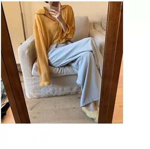 クロップドシアーブラウス　AJ33167-1020