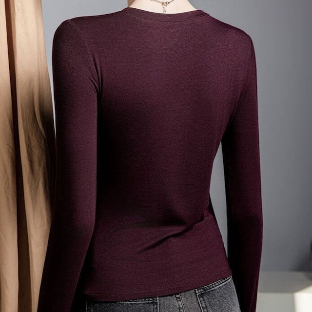 ロングスリーブ メッシュカット カットソー ストレッチ ds1075