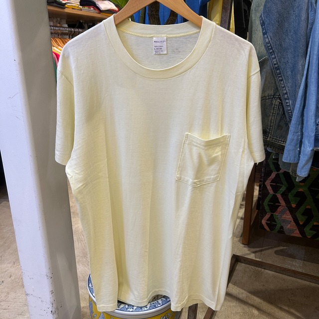 1990s JC PENNEY YELLOW SOLID S/S T-SHIRT