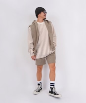 【#Re:room】COLOR STRIPED BIG LONG SLEEVE［REC742］