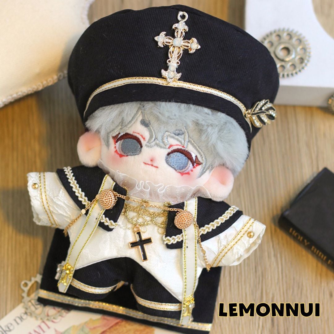 10cm ぬいぐるみ服 着せ替え お出かけ 帽子付き 十字架 ぬい活 推し活
