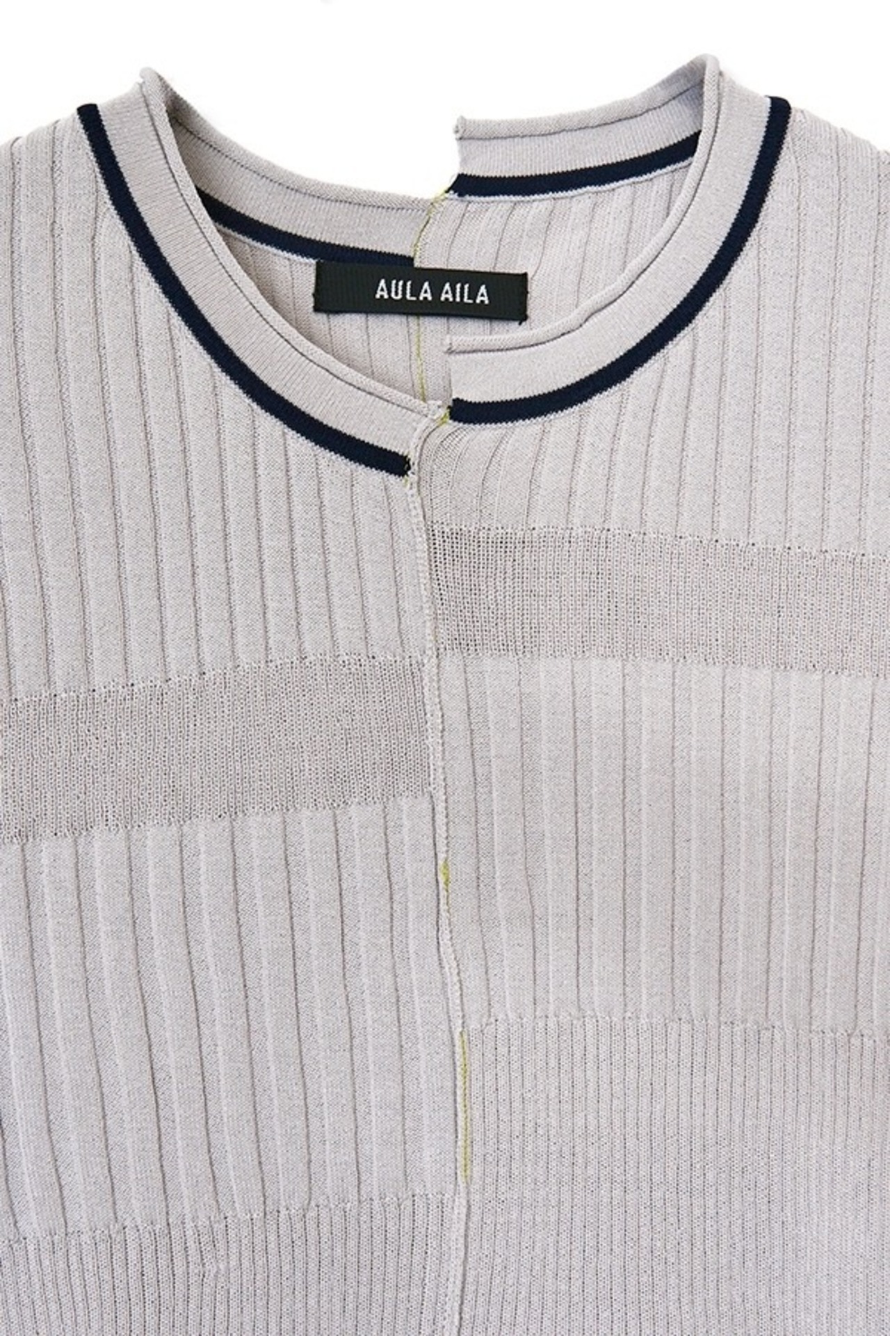 アウラアイラ AULA AILA OFF-CENTER RIB KNIT