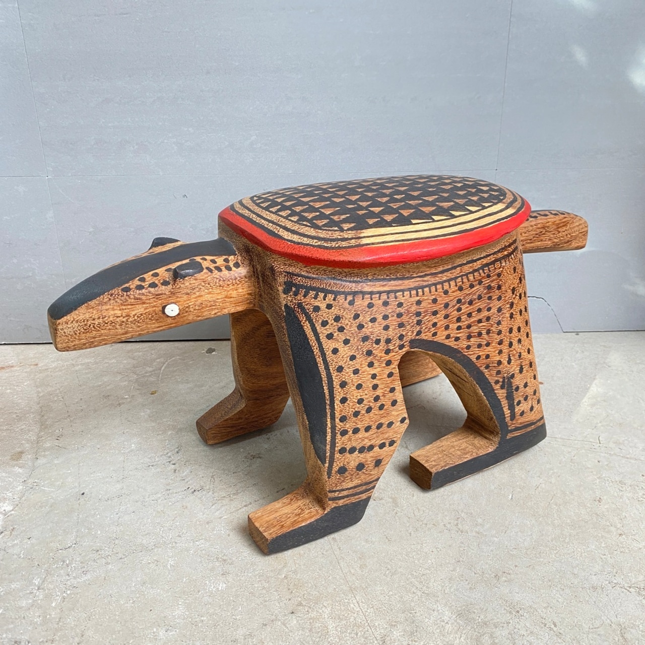 ブラジル先住民族の椅子 ワウラー族 アリクイ3(送料着払い)