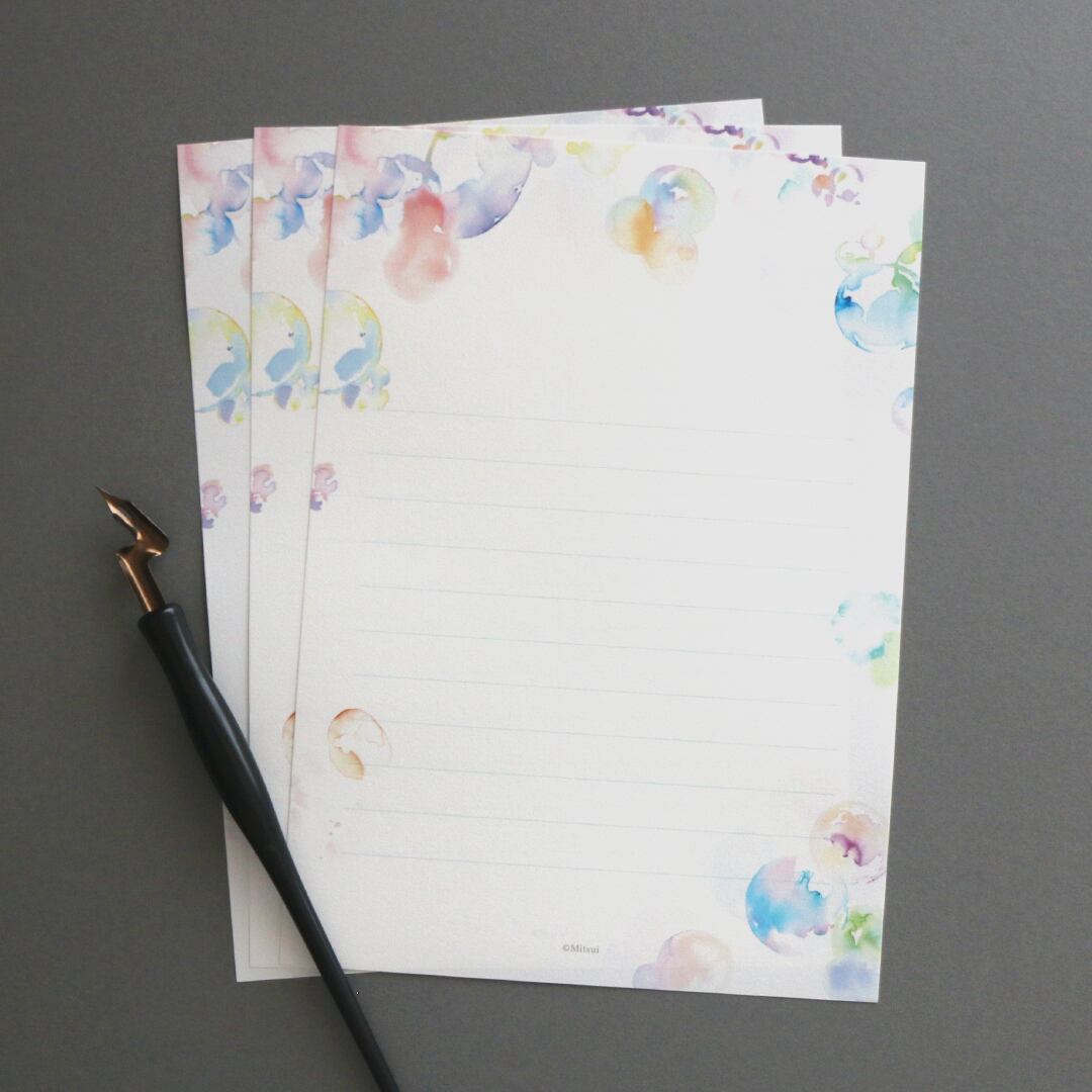 【便箋のみ】しゃぼん玉