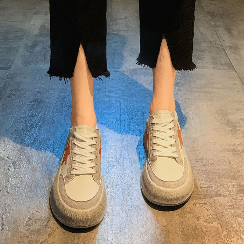 スプリングオータムレッド 靴 シューズ レース 春物 秋物 レースアップ フェイクシューズ19309328936