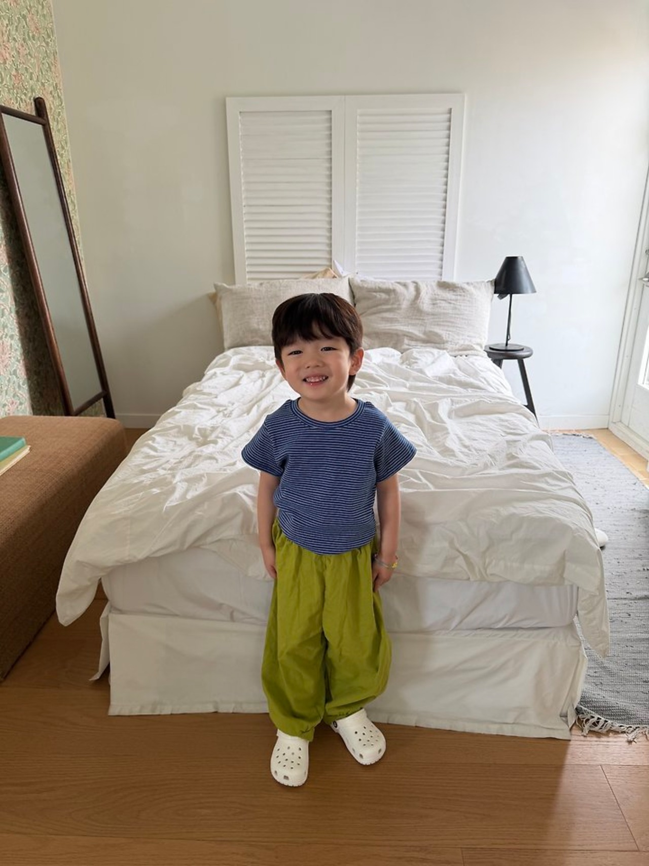 [pie] Burst striped short sleeves / [파이] 터졌다단가라반팔