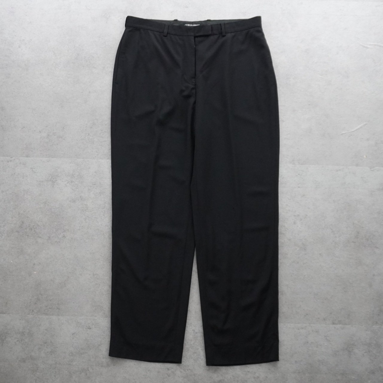 90s Giorgio Armani Classico Wool Dress Trousers black "Made in Italy" [W34L30相当]古着 - 2