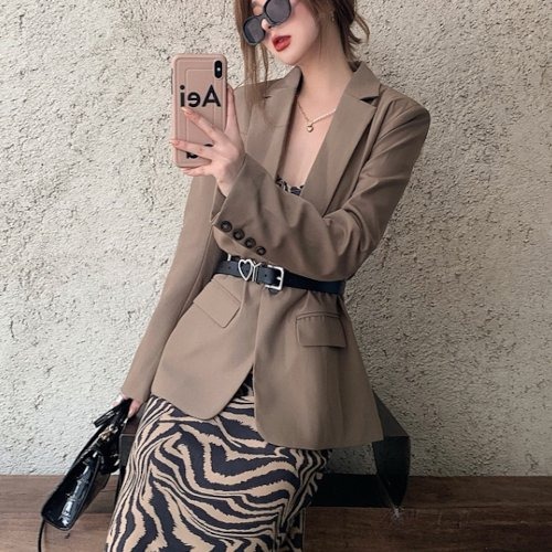 ジャケット レディース テーラードジャケット シングルボタン シンプル 秋冬新作 ジャケット 韓国 ファッション メンズライク ジャケット レディース テーラードジャケット シングルボタン シンプル