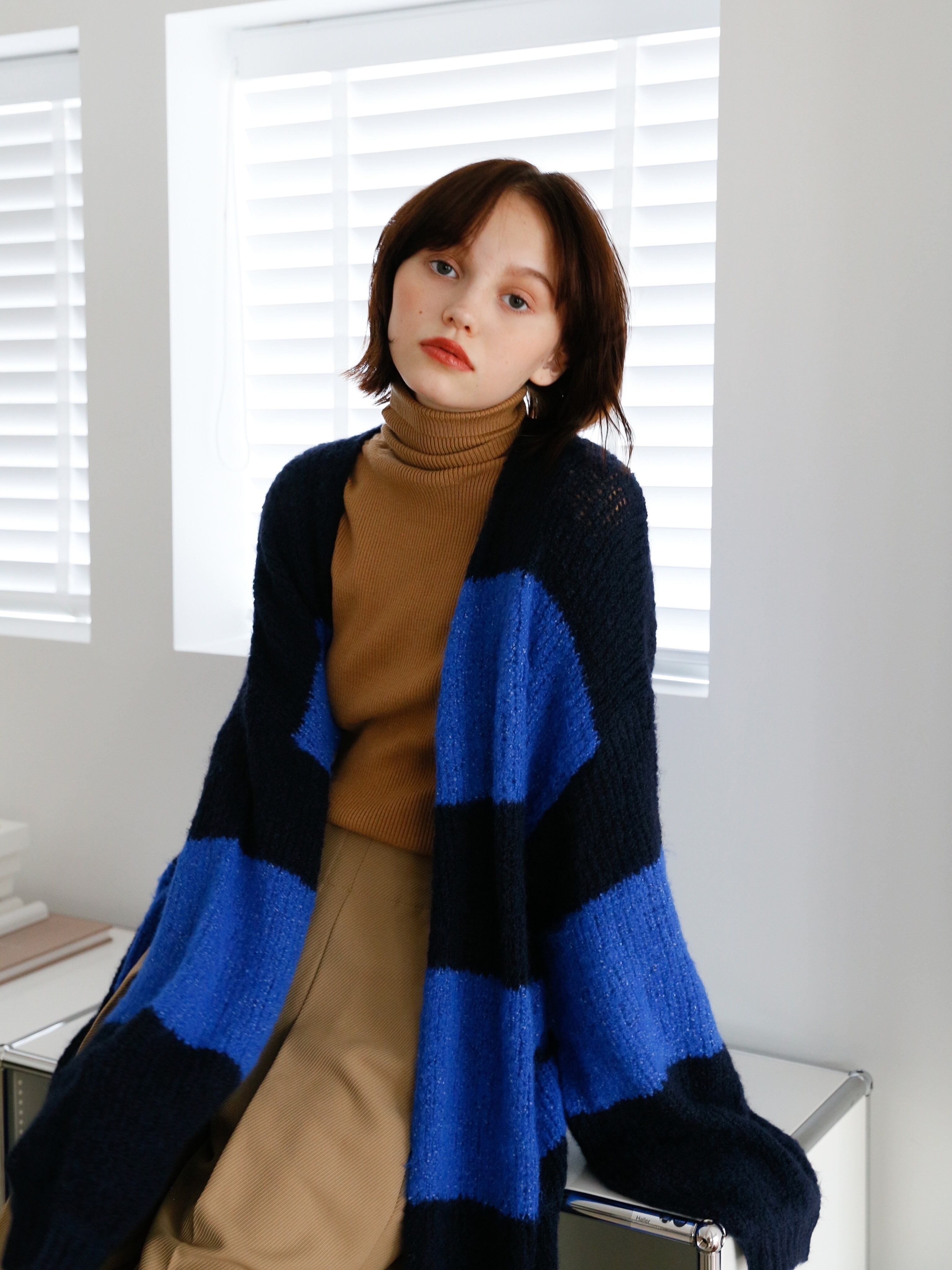 mohair like long knit cardigan | Katrin TOKYO
