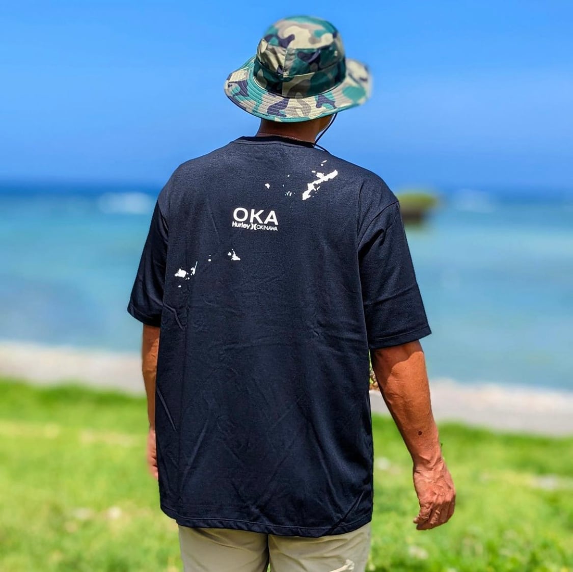 Hurley 沖縄限定 HAISAI メンズショートラッシュガード | 琉球海専