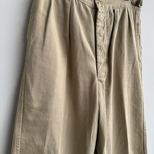 オーストラリア軍 Australian Army グルカパンツ 50s カーキドリル 2プリーツ ミリタリー ヴィンテージ古着 画像5