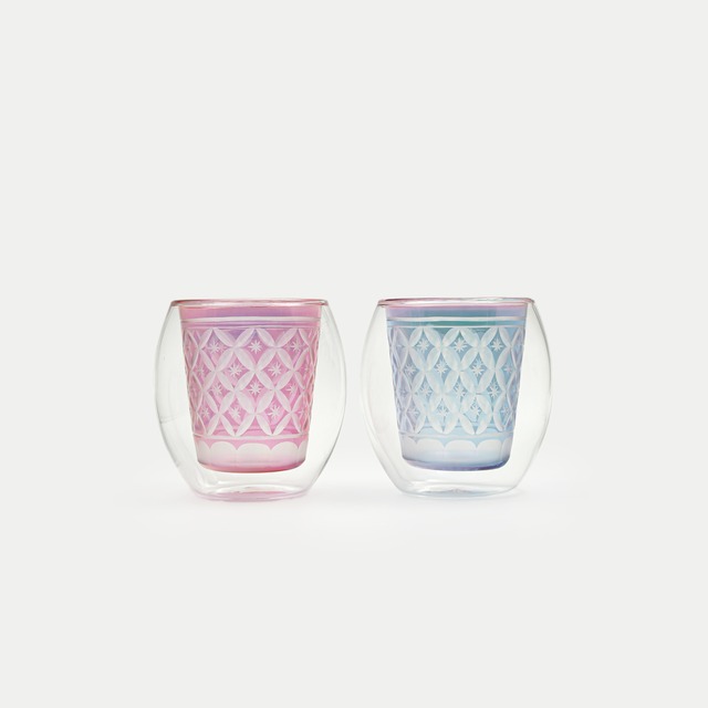 KIRIKO × DOUBLE WALL GLASS “ Fuwan ” / KINAKA・RURI