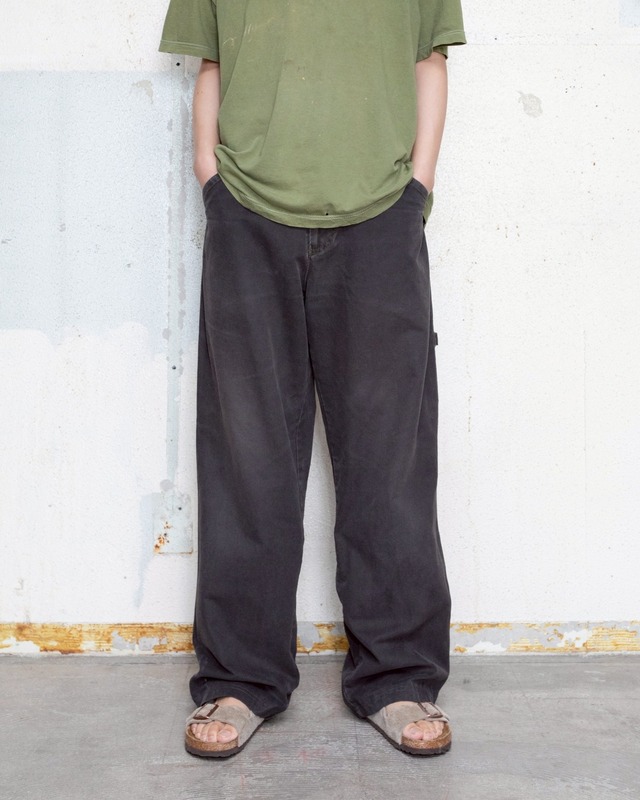“DOCKERS” wide carpenter pants / washed black / From EUROPE