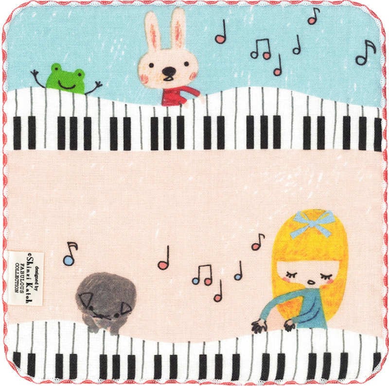 タオルハンカチ パステルトーン 音楽雑貨の店 セレナード