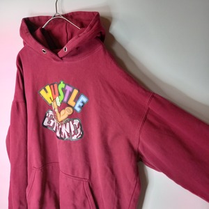 H&G　スウェット　プルオーバー　プリントパーカー　オーバーサイズ　2XL