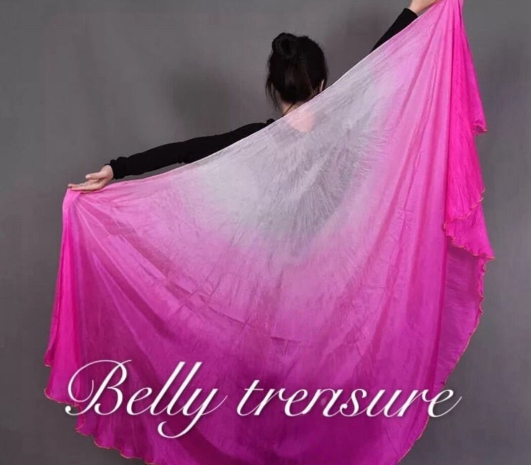 【翌日発送可能商品】ベリーダンス ベール 2.5m チェリーピンク、ライトピンク 、ホワイトXWXJ lyc1 202408