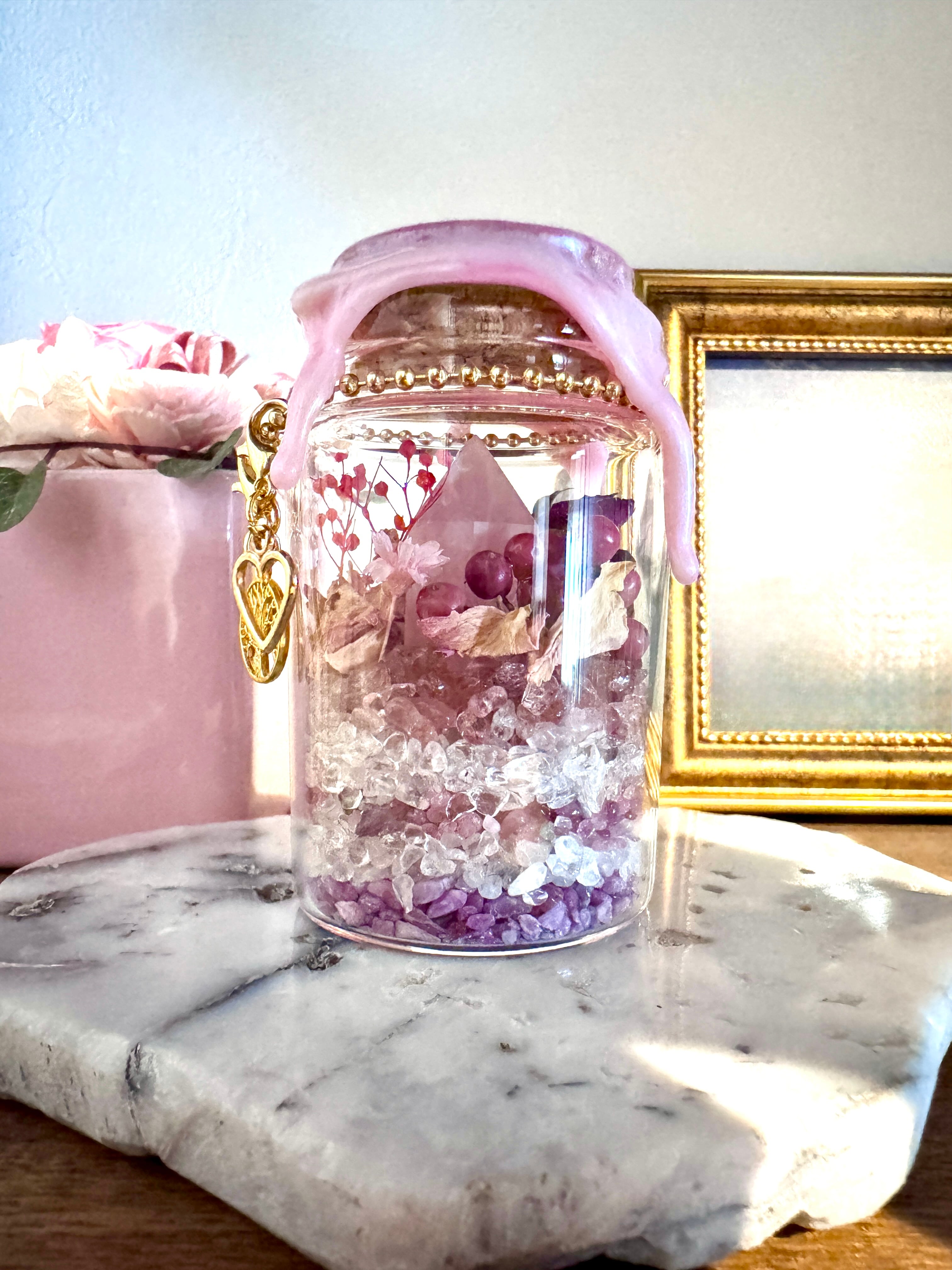 Rose Spell Altar Jar|愛を引き寄せる薔薇の魔女の祭壇瓶〖恋愛成就・良縁成就〗