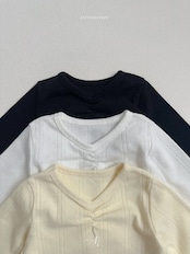 韓国子供服 / Atomeme / 26Autumn / Lily Shirring T / 秋服 *S~XL*