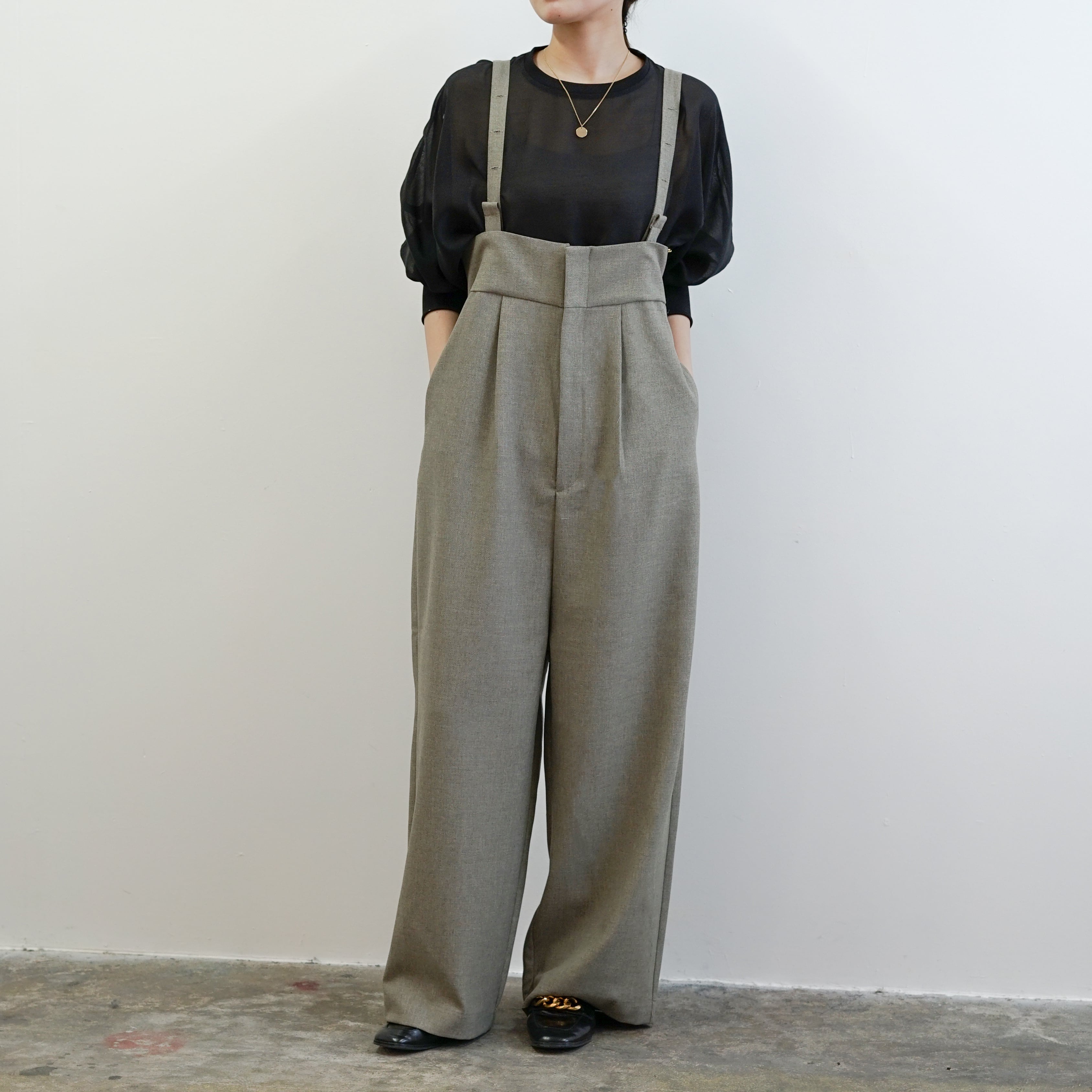 2wayツィードサロペット