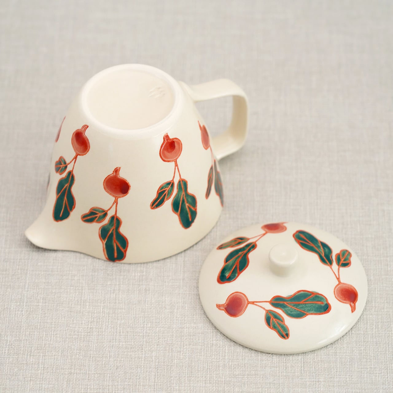 フレッシュアート マグポット（アミ付き）（ラディッシュ） | 菊祥陶器